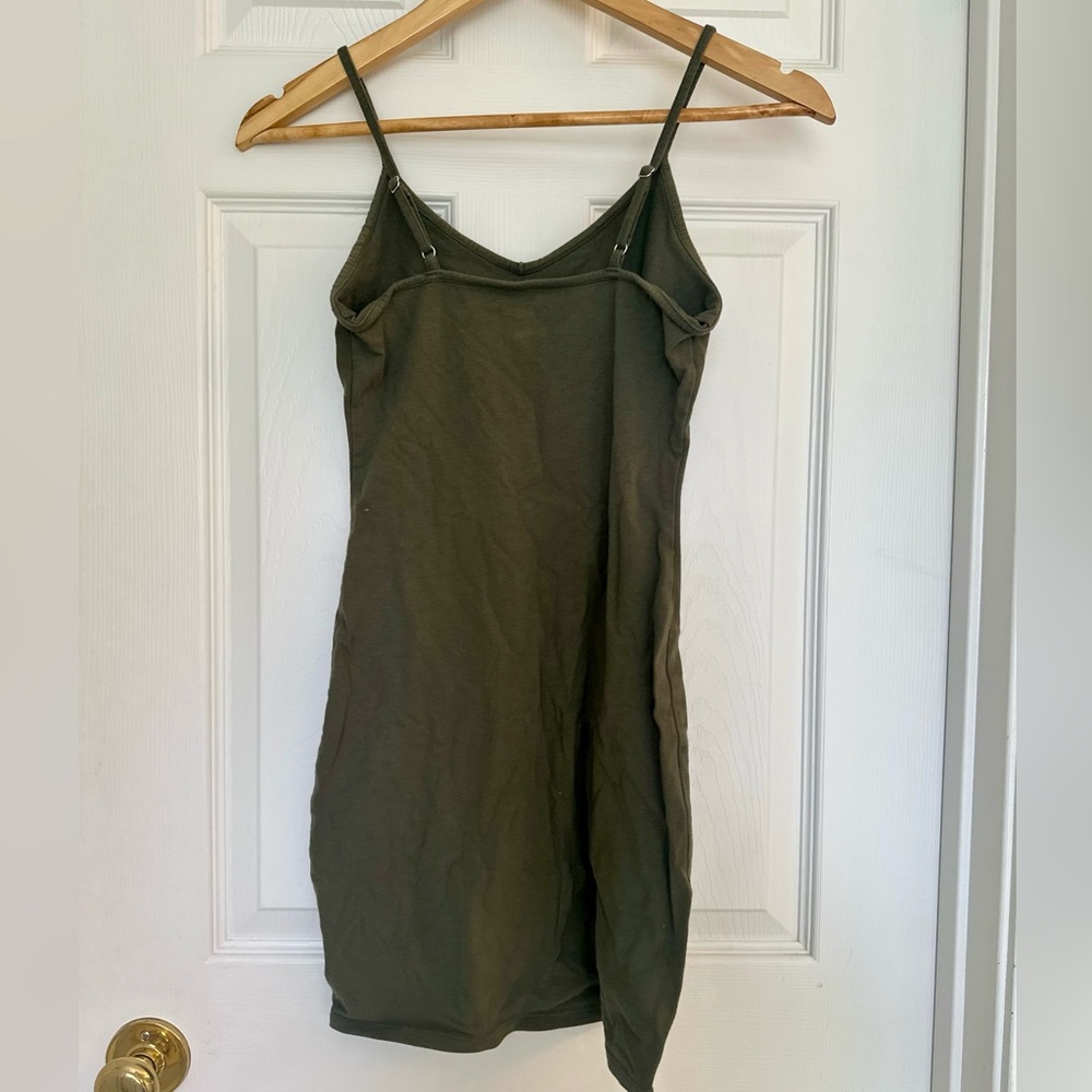 Wild Fable Olive Green Bodycon Slip Dress (Size S) - Picture 2 of 3